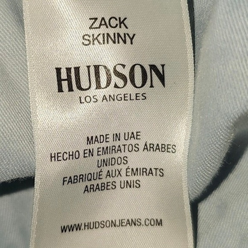 Mens Small Hudson Jeans Mens Zach Skinny Size 29 Medium and Light Wash - Picture 9 of 13
